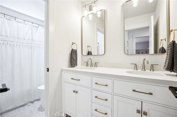 Bathroom, Dual Sink Vanities, Interior, Marble