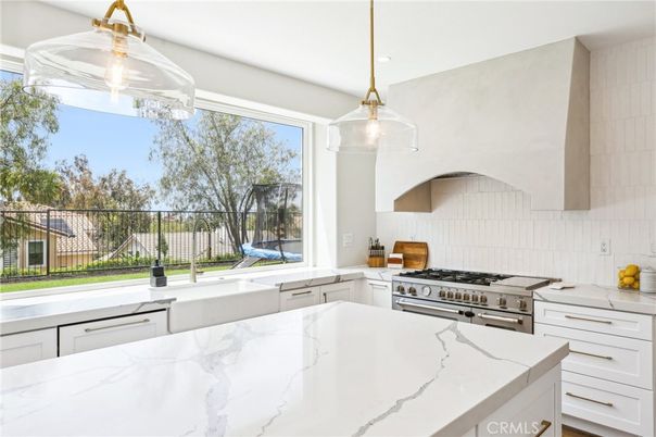 Interior, Kitchen, Pendant Lights, Recessed Lighting, Stainless Steel Appliances