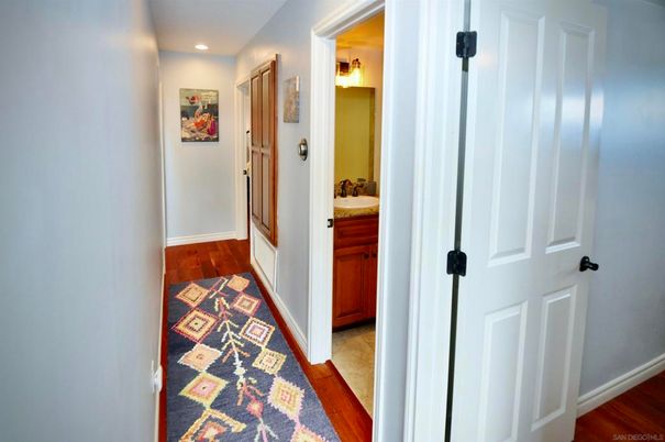 Bathroom, Interior, Recessed Lighting, Wood Texture Flooring