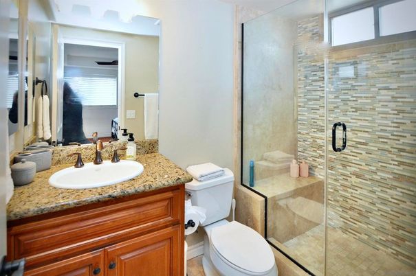 Bathroom, Glass Shower, Interior