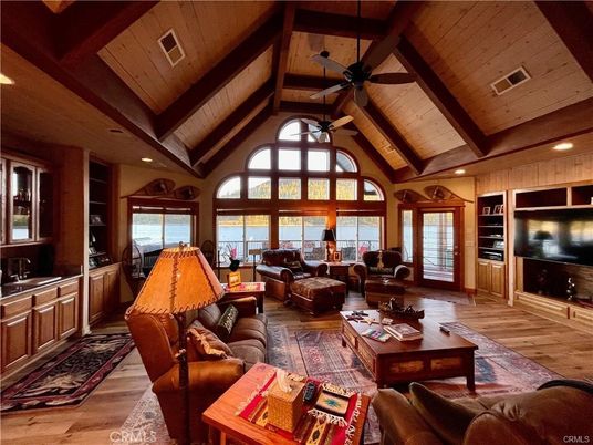 Interior, Living room, Recessed Lighting, Wooden Beams, Wooden Ceilings, Wood Texture Flooring