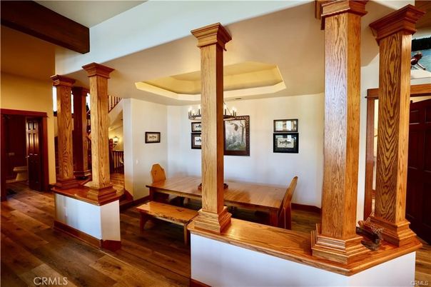 Dining room, Interior, Wood Texture Flooring