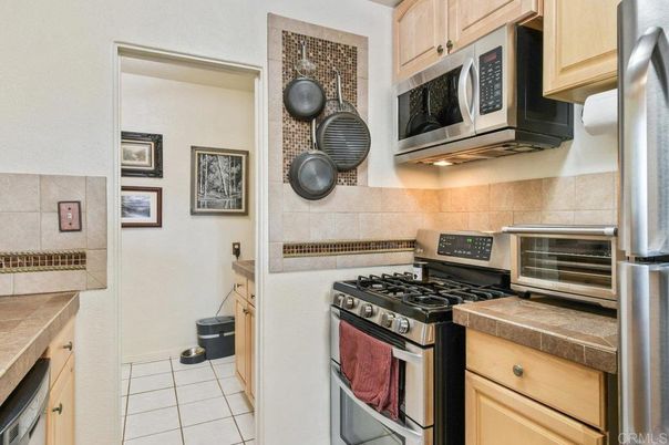 Interior, Kitchen, Stainless Steel Appliances, Tile Countertops