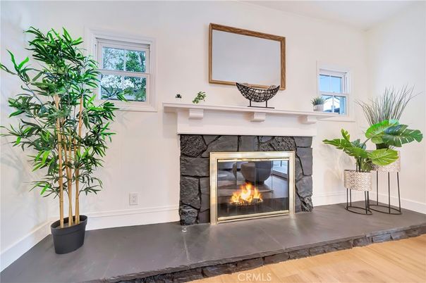 Fireplace, Interior, Wood Texture Flooring
