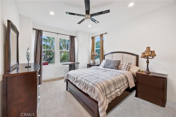 Bedroom, Interior, Recessed Lighting