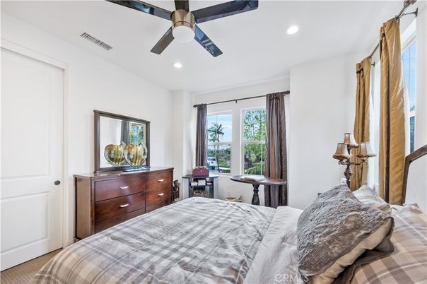 Bedroom, Interior, Recessed Lighting
