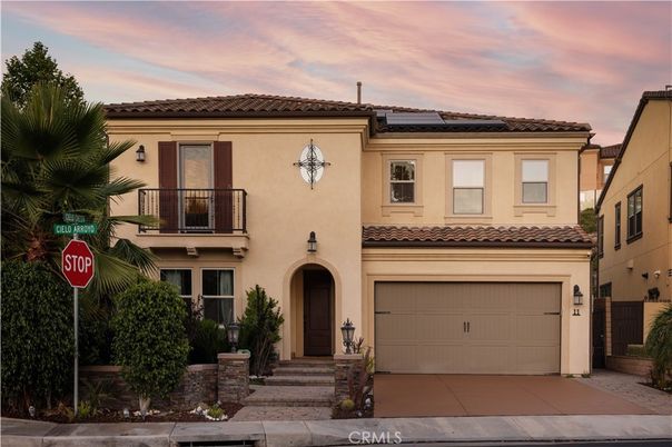 Attached, Exterior, Facade, Solar Panels, Mediterranean