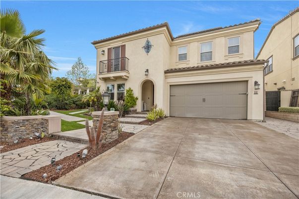 Attached, Backyard, Exterior, Facade, Mediterranean