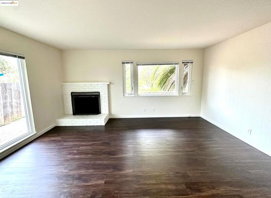 Empty room, Fireplace, Interior, Wood Texture Flooring