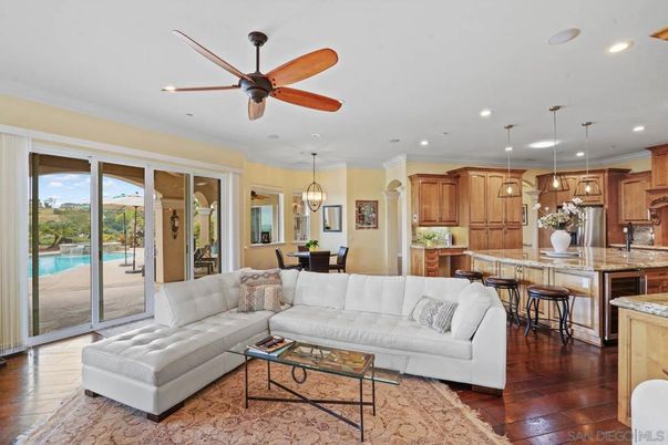Dining room, Interior, Kitchen, Living room, Pendant Lights, Recessed Lighting, Wood Texture Flooring