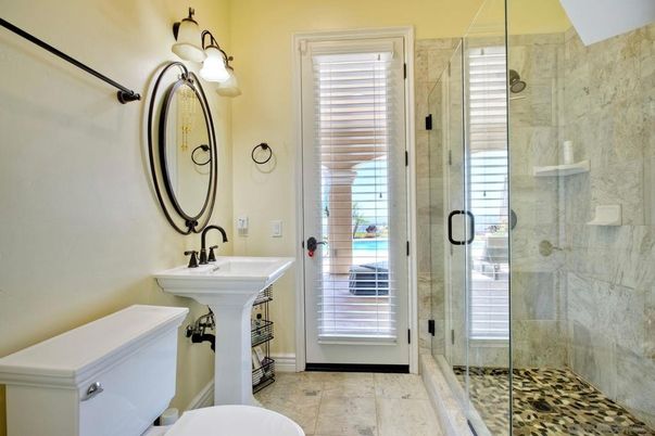 Bathroom, Glass Shower, Interior