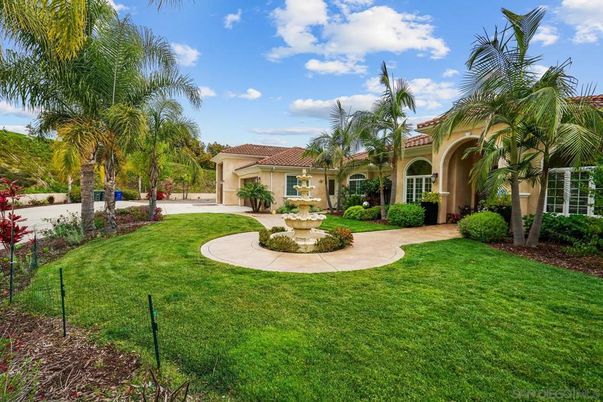 Attached, Backyard, Exterior, Facade, Mediterranean