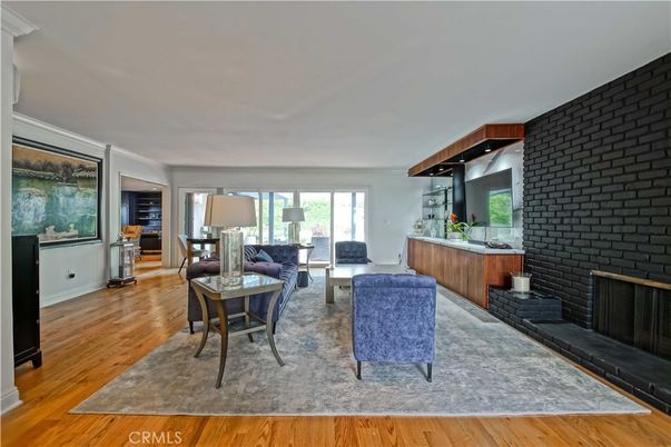Dining room, Fireplace, Interior, Living room, Stone Walls, Wood Texture Flooring