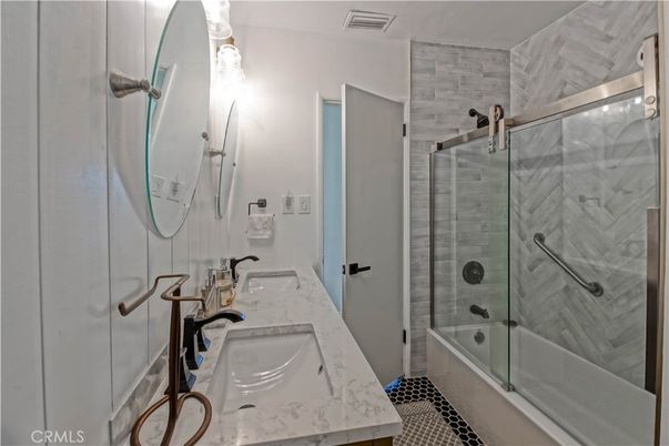 Bathroom, Glass Shower, Interior, Marble Walls