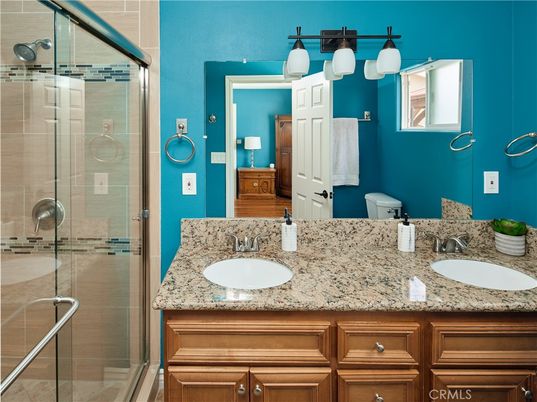 Bathroom, Dual Sink Vanities, Glass Shower, Interior