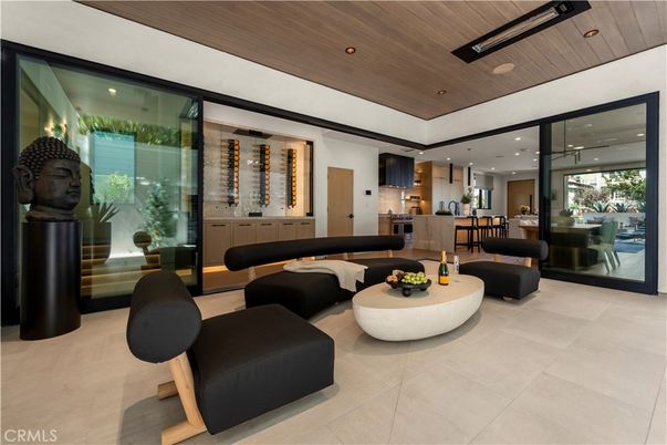 Interior, Kitchen, Living room, Pendant Lights, Recessed Lighting, Stainless Steel Appliances, Wooden Ceilings