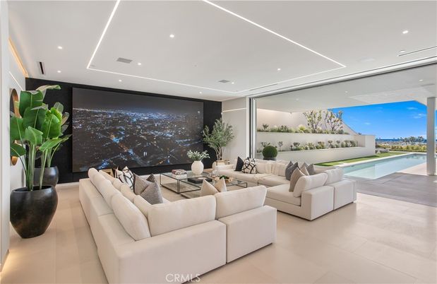 Interior, Living room, Recessed Lighting