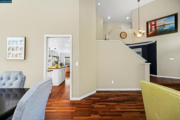 Interior, Pendant Lights, Recessed Lighting, Wood Texture Flooring