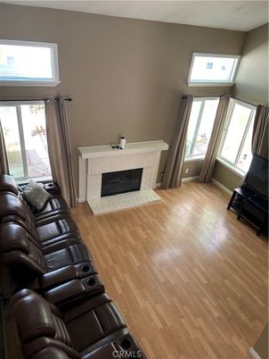 Home Theatre Room, Fireplace, Interior, Living room, Wood Texture Flooring