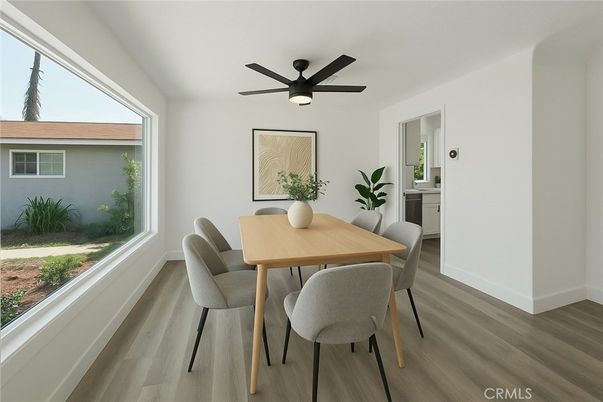 Dining room, Interior, Wood Texture Flooring