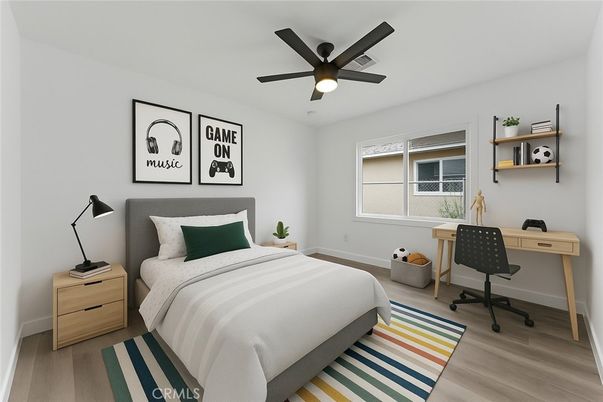 Bedroom, Home Office, Interior, Wood Texture Flooring