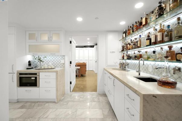 Interior, Kitchen, Marble, Recessed Lighting
