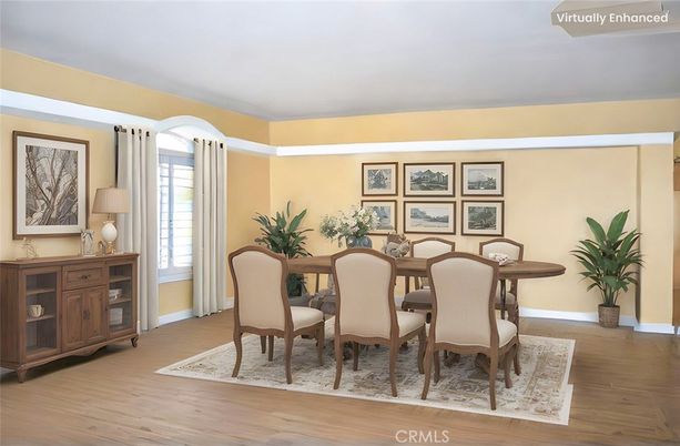 Dining room, Interior, Wood Texture Flooring