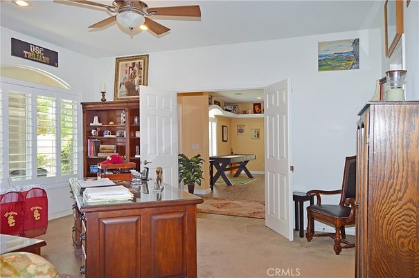 Billiard Table, Game Room, Home Office, Interior, Recessed Lighting
