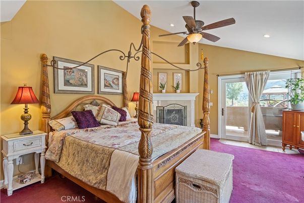 Bedroom, Fireplace, Interior, Recessed Lighting