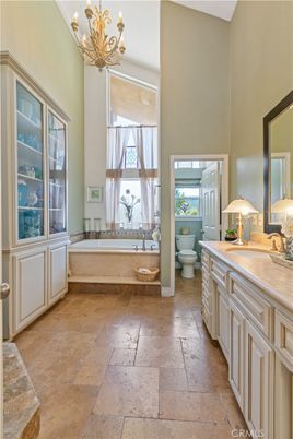 Bathroom, Chandelier, Interior