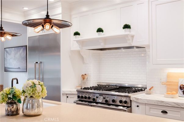 Interior, Kitchen, Pendant Lights, Recessed Lighting, Stainless Steel Appliances