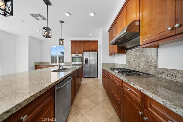 Interior, Kitchen, Pendant Lights, Recessed Lighting, Stainless Steel Appliances