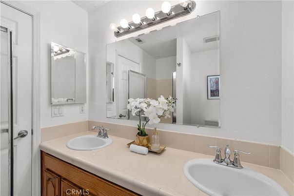 Bathroom, Dual Sink Vanities, Interior, Tile Countertops