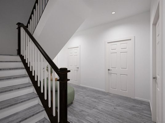Interior, Recessed Lighting, Wood Texture Flooring