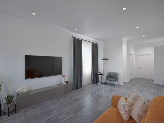 Interior, Recessed Lighting, Wood Texture Flooring