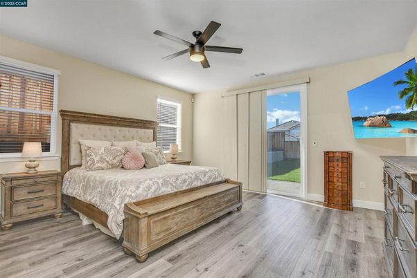 Bedroom, Interior, Wood Texture Flooring