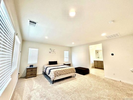 Bedroom, Interior, Recessed Lighting
