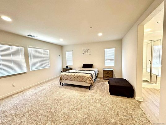 Bedroom, Interior, Recessed Lighting