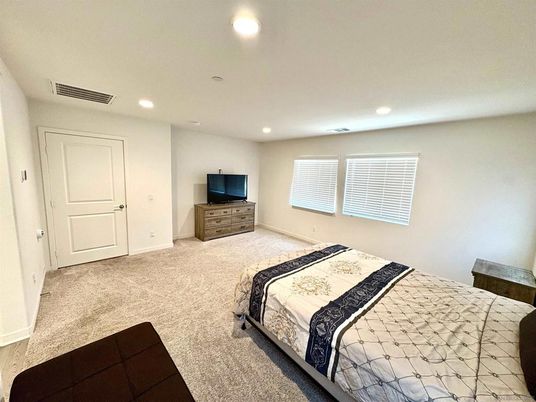 Bedroom, Interior, Recessed Lighting