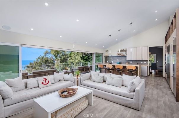 Dining room, Interior, Kitchen, Living room, Pendant Lights, Recessed Lighting, Water, Wood Texture Flooring
