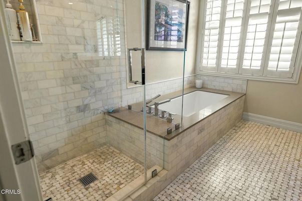 Bathroom, Glass Shower, Interior, Stone Walls