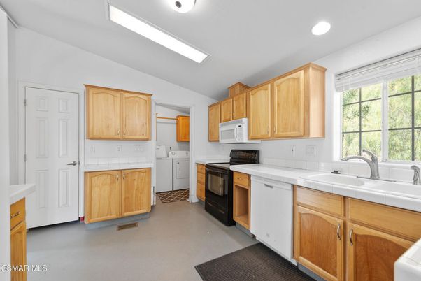 Interior, Kitchen, Recessed Lighting, Tile Countertops