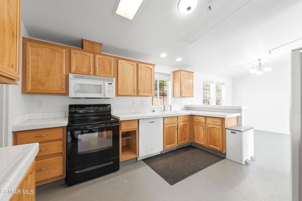 Interior, Kitchen, Recessed Lighting, Tile Countertops