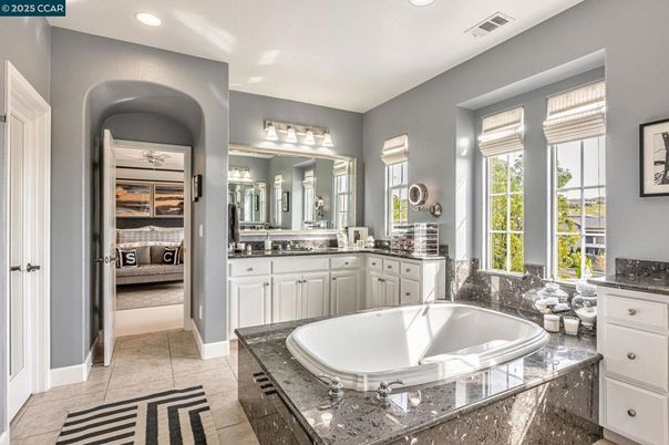 Bathroom, Dual Sink Vanities, Interior, Recessed Lighting