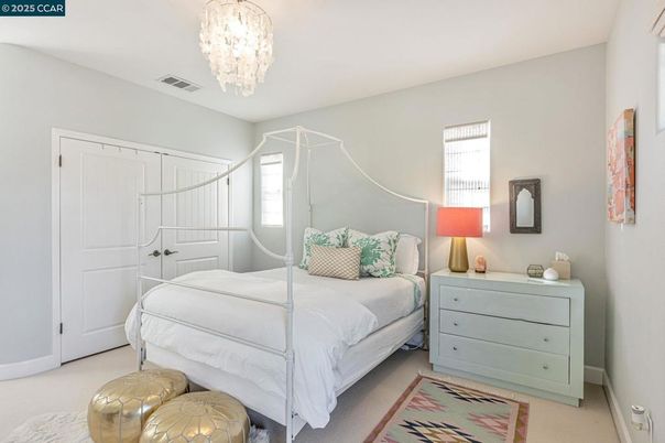Bedroom, Chandelier, Interior