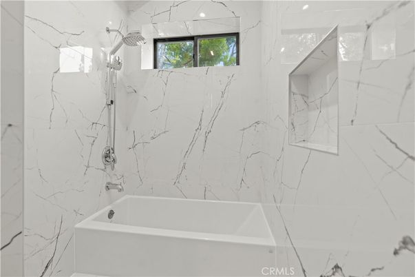 Bathroom, Glass Shower, Interior, Marble Walls