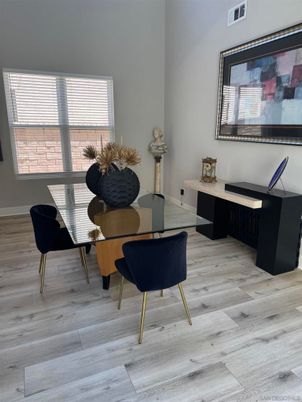 Dining room, Interior, Wood Texture Flooring