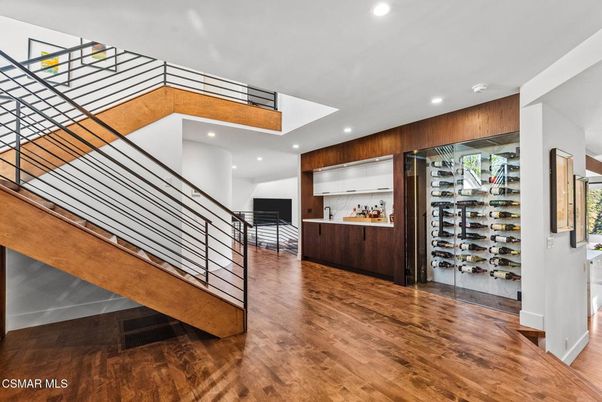 Interior, Recessed Lighting, Wood Texture Flooring, Wooden Walls