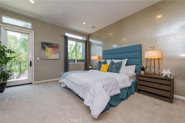 Bedroom, Interior, Recessed Lighting