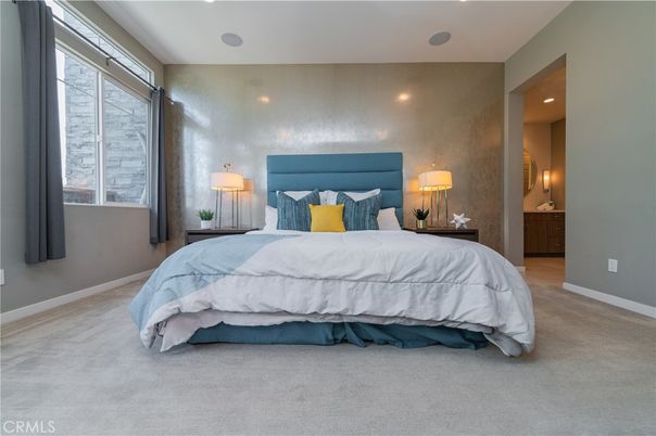 Bedroom, Interior, Recessed Lighting